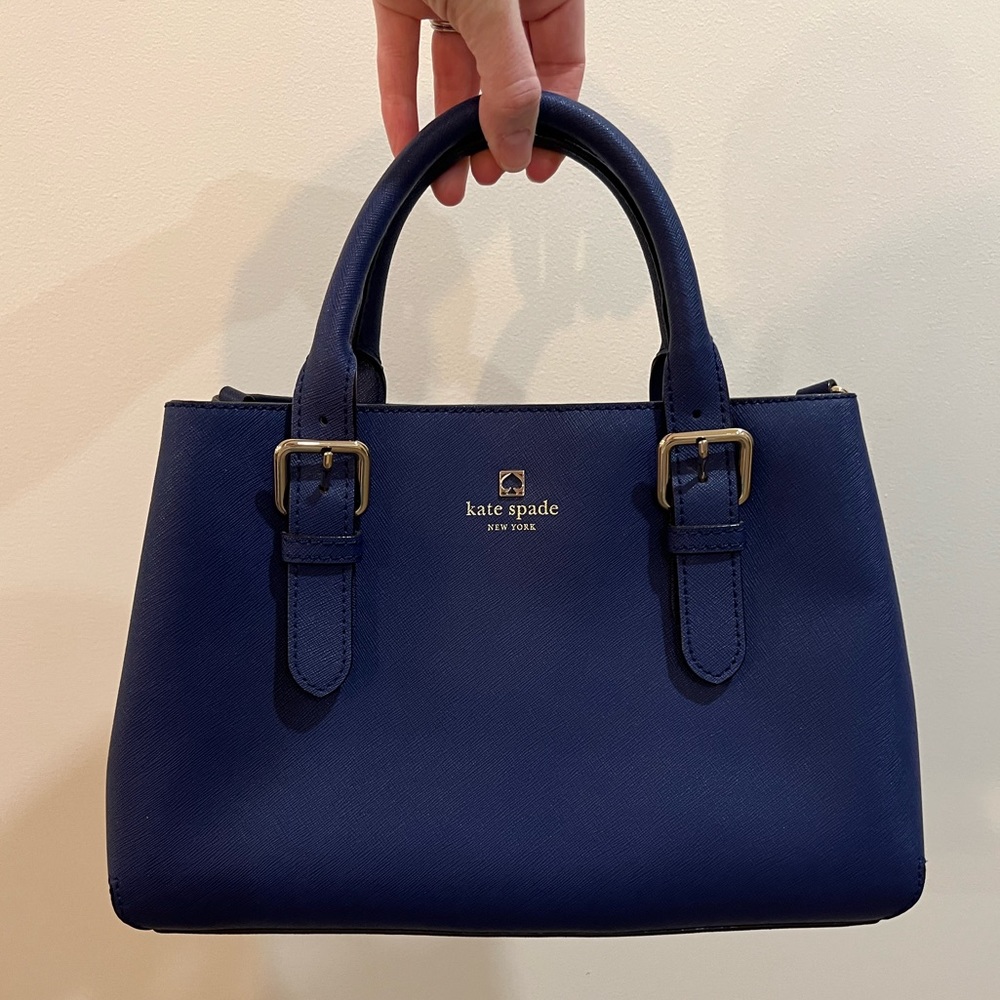 Blue Kate Spade handbag